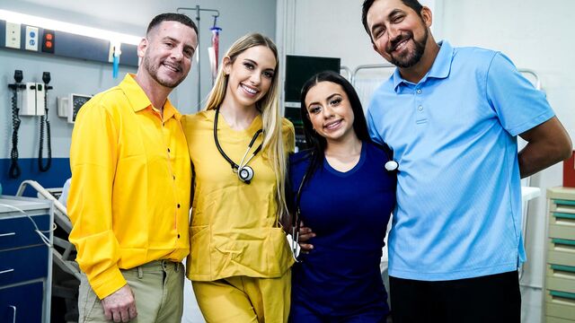 Ебутся вчетвером - две красотки и хуи